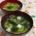 赤い電話's cooksnap of when they made ♡母の味覚え書き♡きゅうりの味噌汁.