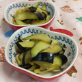 赤い電話's cooksnap of when they made お酒のアテ簡単さっぱりなすのからし酢あえ.