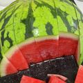 コロどろっぷ's cooksnap of when they made スイカの切り方.