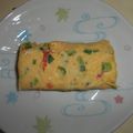 白いぐれーぷ's cooksnap of when they made ピーマンとカニカマの卵焼き♪.