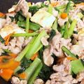 シマりんご☆'s cooksnap of when they made 小松菜と豆腐のチャンプル.
