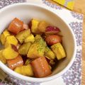 mypxx's cooksnap of when they made さつまいもとウインナーのコンソメ炒め。.