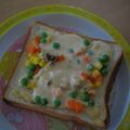 ひゅうま's cooksnap of when they made 一人ご飯に♪ミックスベジトースト☆.