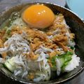 hiaruron's cooksnap of when they made しらす丼.