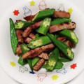 もぐ・ω・くま's cooksnap of when they made オクラと厚切りベーコンのバター炒め.