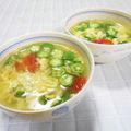 ＠迷子＠'s cooksnap of when they made ふわトロ♪オクラとトマトの卵スープ.