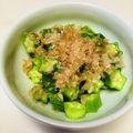 azbjbn's cooksnap of when they made 子供争奪!!オクラは鰹節と醤油だけ♪.