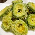 ☆あいちゃん's cooksnap of when they made サクッと美味しい♪ゴーヤの青のり天ぷら.