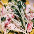 山本さん家's cooksnap of when they made 簡単！カニカマとカイワレのサラダ.