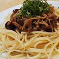 yappyパクパク's cooksnap of when they made きのこソースの冷たいパスタ.