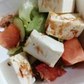 ひろぅみん's cooksnap of when they made レタスときゅうりの豆腐サラダ♪.