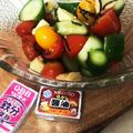 チェリチョコ's cooksnap of when they made きゅうりとトマト一人おつまみ.