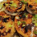 JaMiya☆'s cooksnap of when they made 余った餃子の餡でレンコンはさみ焼き.