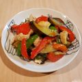 Richland☆Y's cooksnap of when they made 茄子とピーマンと鶏皮のラー油甘辛味噌炒め.