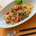 ✿maho✿'s cooksnap of when they made ツナとバジルトマトのやみつき冷製パスタ！.
