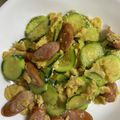 mapplus's cooksnap of when they made ベーコンとズッキーニと卵の炒め合わせ.