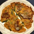 ogamonja's cooksnap of when they made ☆もちもち☆キムチと豚とニラのチジミ♪.