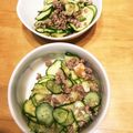 ラッキータイム's cooksnap of when they made ズッキーニときゅうりの和え物.
