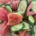 うさぎさん⭐️'s cooksnap of when they made きゅうりとトマトのさっぱりサラダ.