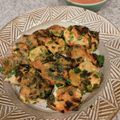 himeKK's cooksnap of when they made 話題入り♡やわらかい♡鶏胸のニラたま焼き.