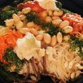 私市ビッキーズ津門巳's cooksnap of when they made “ビビンバ弁当” «蒸し大豆&温泉玉子».