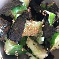 パプリカ婦人's cooksnap of when they made すし酢ですぐ1品☆きゅうりと海苔で酢の物.