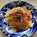 ピーナッツ子♪'s cooksnap of when they made イタリアから☆トマトとキノコの簡単パスタ.