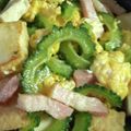 クック8W4H9J☆'s cooksnap of when they made 厚揚げ豆腐でゴーヤチャンプル.