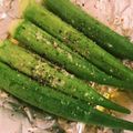 milestone★'s cooksnap of when they made 超簡単♡オクラのガーリックチーズ焼き♪.