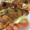 めいあくと's cooksnap of when they made スモークサーモンサンド　クロワッサン.