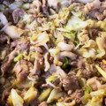 EllieSh's cooksnap of when they made しょうが焼き風肉野菜炒め.