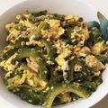 huu_ka's cooksnap of when they made 簡単☆サバ缶のゴーヤチャンプル.