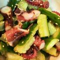 ピエタ☆'s cooksnap of when they made 驚愕レシピ 叩き胡瓜とタコの豆板醤あえ物.