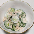 もぐ・ω・くま's cooksnap of when they made キュウリとツナのマヨネーズ和え.