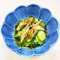 あっこ姉's cooksnap of when they made 胡瓜と茗荷入り＊もずくの酢の物.