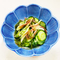 あっこ姉's cooksnap of when they made 胡瓜と茗荷入り＊もずくの酢の物.