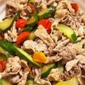 ピグウ's cooksnap of when they made 旨旨旨お化けキュウリ炒め＊トマトver＊.