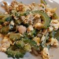 ☆あやたむ☆'s cooksnap of when they made ゴーヤとツナの卵とじ.
