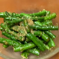 ななさくちゃん's cooksnap of when they made 八百屋だもの～三尺ささげの甘めの胡麻和え.