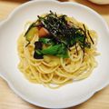 いちごぱふぇ☆'s cooksnap of when they made 簡単！ズッキーニとベーコンの和風パスタ.