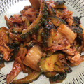 Risaru777's cooksnap of when they made ピリ辛旨！☆ゴーヤと豚肉のキムチ炒め☆.