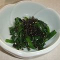 きらり流れ星's cooksnap of when they made ニラとごま昆布の簡単おひたし.