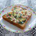 クレイプメートル's cooksnap of when they made 朝食に♪ネギ・大葉・魚ニソwチートースト.