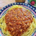AKI∵'s cooksnap of when they made なんちゃってミートスパゲティー.