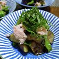 ひっこ's cooksnap of when they made ナスの揚げ浸し、ツナと青シソ乗せて！.
