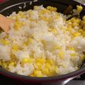 クック66NL73☆'s cooksnap of when they made とうもろこしご飯 STAUB コーン.