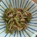 ２４なるるん's cooksnap of when they made 簡単★洗い物0！ピーマン&もやしのナムル.