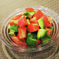 Dellaたん's cooksnap of when they made 〃アボカドとトマトのわさび醤油和え.