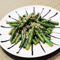 Dellaたん's cooksnap of when they made 簡単♬インゲンの焼肉タレマヨ炒め.
