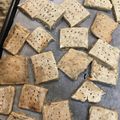 saki1010's cooksnap of when they made すぐできる☆塩系おからクラッカー.